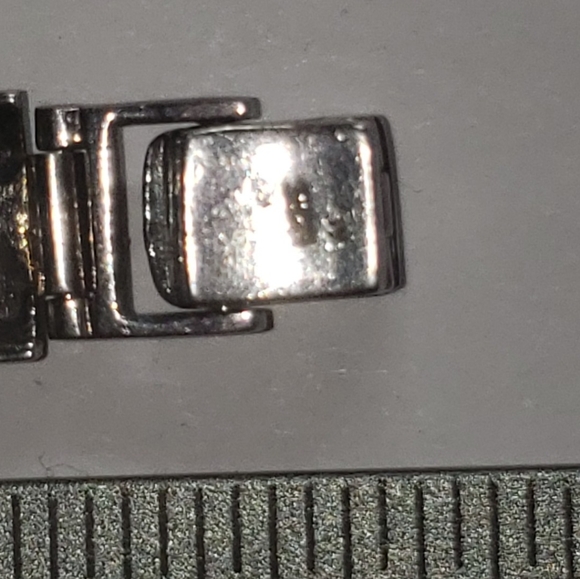 Vintage sterling silver amethyst bracelet - Picture 4 of 4